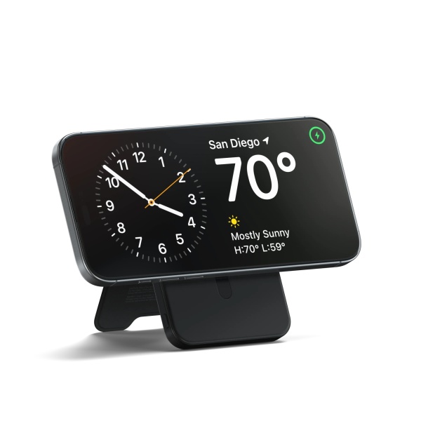 Портативное зарядное устройство Satechi Qi2 5K Magnetic Power Bank with Stand Sand, ST-B5Q2SK