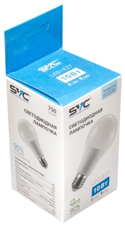 Лампочка SVC LED A60-10W-E27-6500K