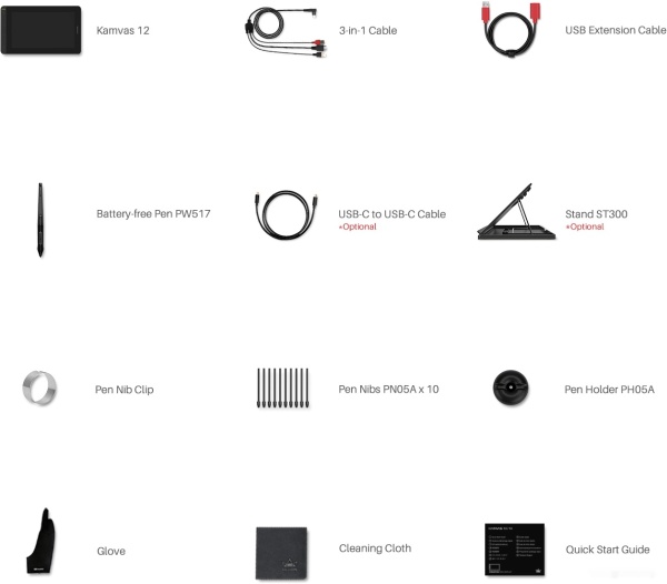 Графический планшет Huion Kamvas 12