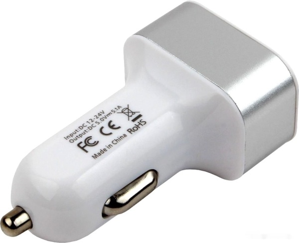 Автомобильное зарядное Cablexpert MP3A-UC-CAR17, 12V->5V 3-USB, 2.1/2/1A