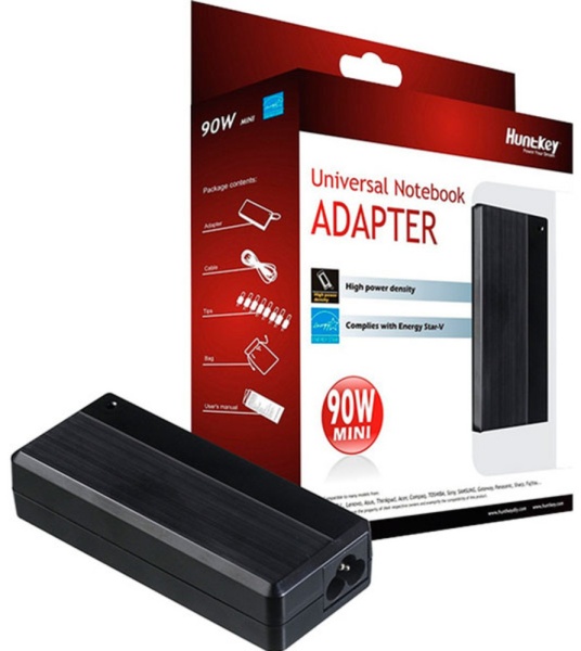 Автомобильное зарядное устройство HuntKey HKB09019546-0D 90W, для ноутбука