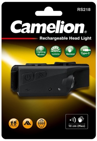 Фонарь налобный Camelion RS218