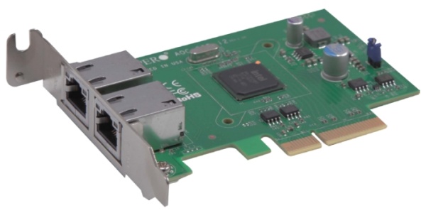 Сетевая карта Supermicro AOC-SGP-I2 (2-port RJ45 Gigabit Ethernet controller, PCI-e x4, Intel i350AM2)