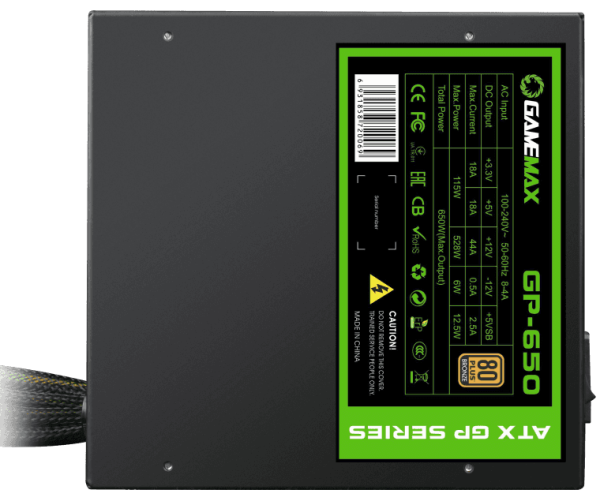 Блок питания GameMax GP-650 650W, 215106500004