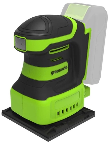 Плоскошлифовальная машина аккумуляторная Greenworks G24SS14 24V (без АКБ и ЗУ), 3100507