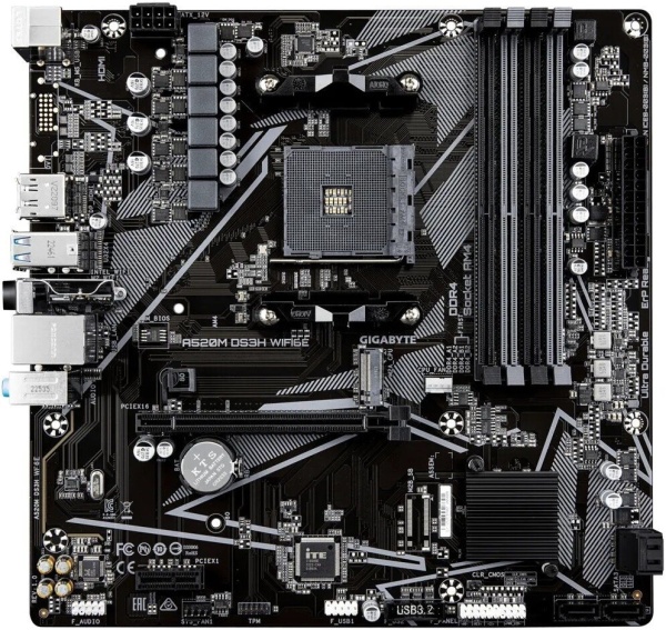 Материнская плата Gigabyte A520M DS3H WiFi6E