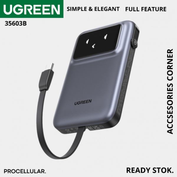 Портативное зарядное устройство Ugreen 10000mAh, PB511 35603B