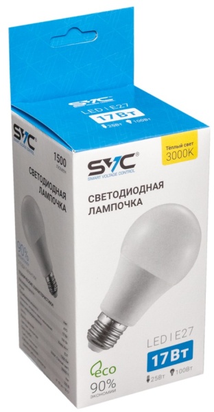 Лампочка SVC LED A70-17W-E27-3000K