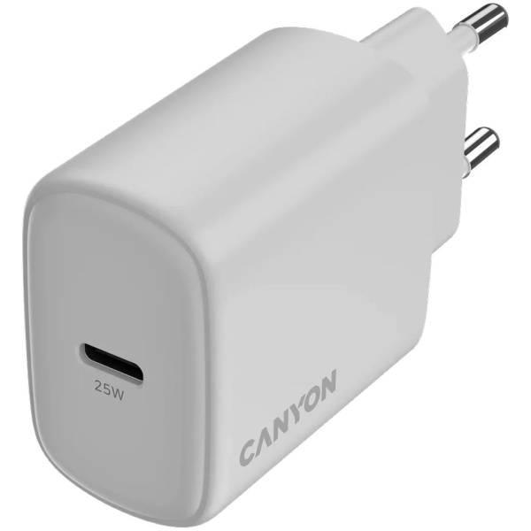 Зарядное устройство Canyon Wall Charger OnCharge 250 White, CNE-CHA250-01