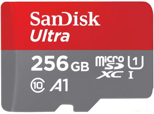Карта памяти microSDXC 256GB SanDisk Ultra, SDSQUAC-256G-GN6MA