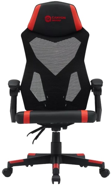 Компьютерное кресло Canyon Flow Black/Red, CNE-MCH01R
