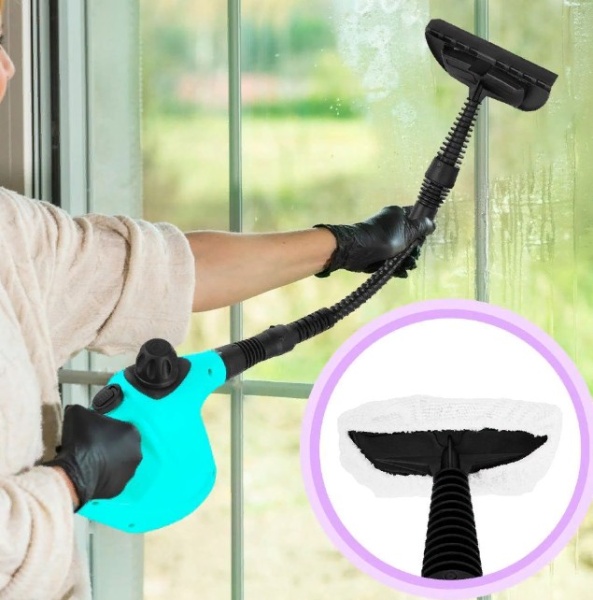 Пароочиститель Kitfort КТ-9138-2 Black/Green