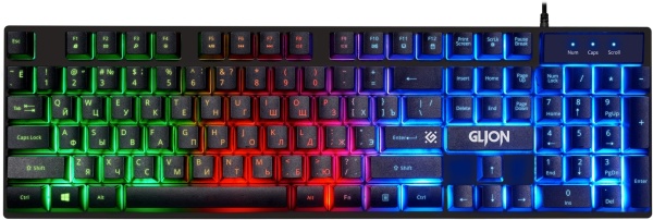 Комплект игровой клавиатура + мышь Defender Glion C-123 RU