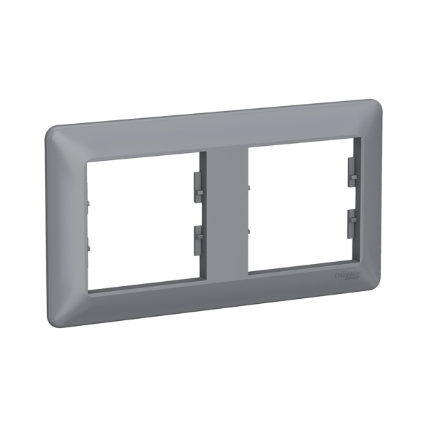 Рамка Schneider Electric EPH5805262 Asfora EM 2 постовая сталь