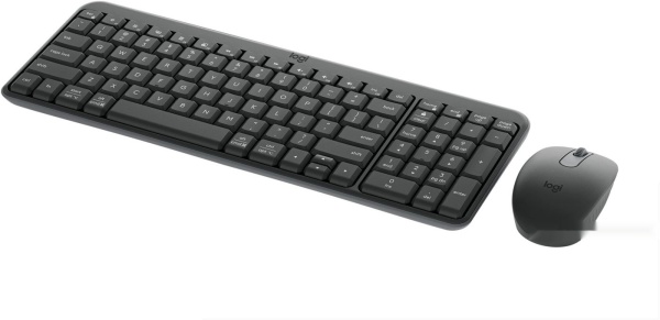 Клавиатура + мышь Logitech MK250 Compact Bluetooth Wireless Combo Graphite, 920-013853