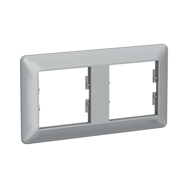 Рамка Schneider Electric EPH5805261 Asfora EM 2 постовая алюминий