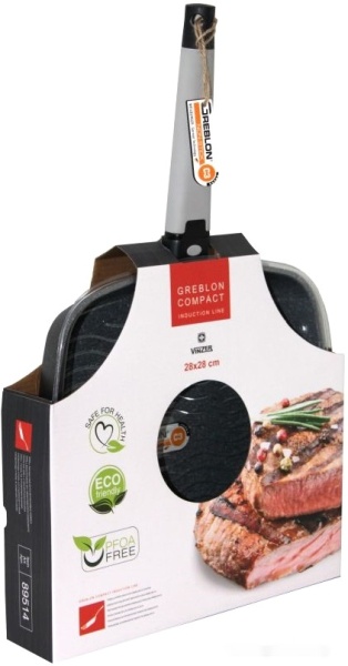 Сковорода VINZER Greblon Compact Induction 28cm 89514