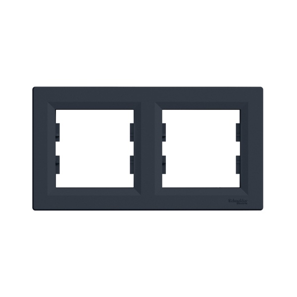 Рамка Schneider Electric EPH5800271 Asfora 2 постовая антрацит