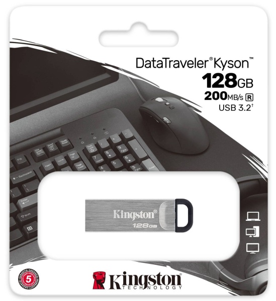 USB Flash drive 128GB 3.2G1 Kingston DTKN/128GB металл