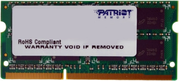 Оперативная память для ноутбука DDR3 1333/4Gb Patriot, PSD34G13332S Оперативная память для ноутбука DDR3 1333/4Gb Patriot, PSD34G13332S