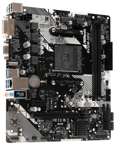 Материнская плата ASRock B450M-HDV R4.0