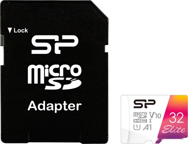 Карта памяти microSDHC 32GB Silicon Power Elite, SP032GBSTHBV1V20SP
