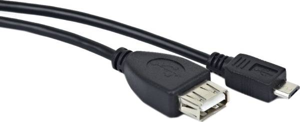Кабель Gembird USB 2.0 OTG, A-OTG-AFBM-001, AF/ MicroBM, 0.15м