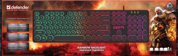 Клавиатура Defender Ozoth GK-106 Black, 45106