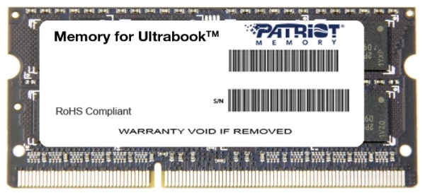 Оперативная память для ноутбука DDR3L 1600/8Gb Patriot, PSD38G1600L2S Оперативная память для ноутбука DDR3L 1600/8Gb Patriot, PSD38G1600L2S