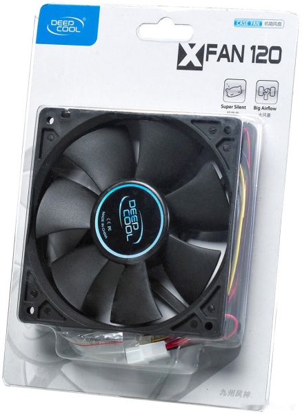 Вентилятор для корпуса Deepcool XFAN 120, 120x120 мм Вентилятор для корпуса Deepcool XFAN 120, 120x120 мм