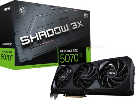 Видеокарта MSI RTX 5070 Ti 16G SHADOW 3X OC