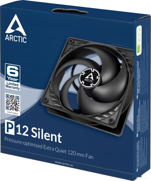 Вентилятор для корпуса ARCTIC P12 Silent Black, ACFAN00130A