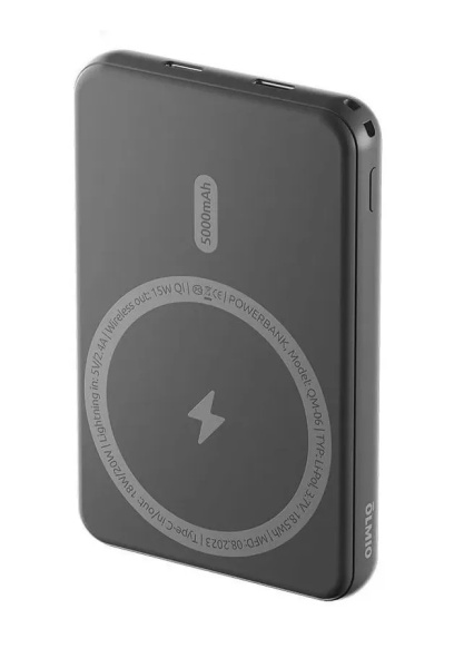 Портативное зарядное устройство Olmio QM-06 5000mAh, серый