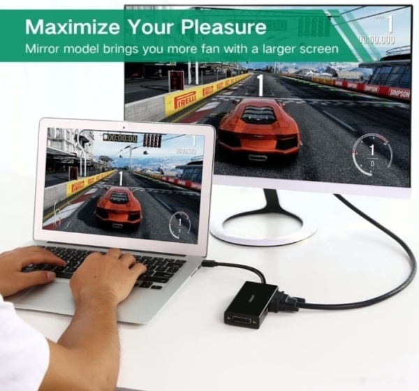 Переходник UGREEN Mini DisplayPort - HDMI/VGA/DVI, MD114 20418