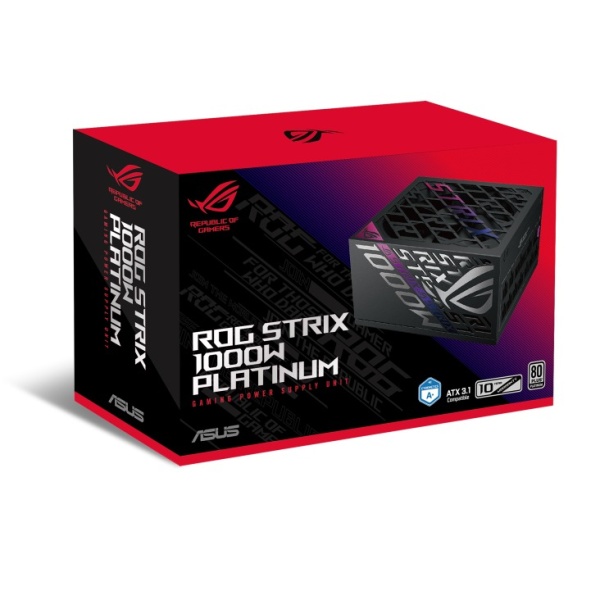 Блок питания ASUS ROG STRIX 1000W Platinum, ROG-STRIX-1000P-GAMING