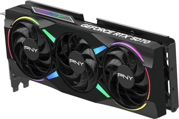 Видеокарта PNY RTX 5070 ARGB EPIC-X RGB Triple Fan 12GB, VCG507012TFXXPB1-O