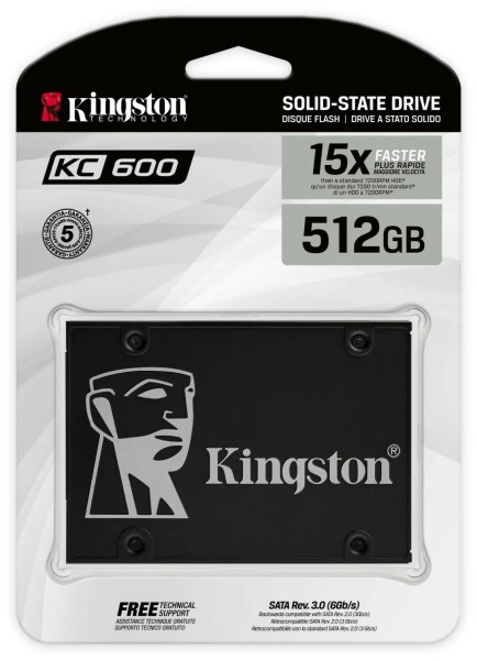 Диск SSD 2.5" 512GB Kingston SKC600, SKC600/512G