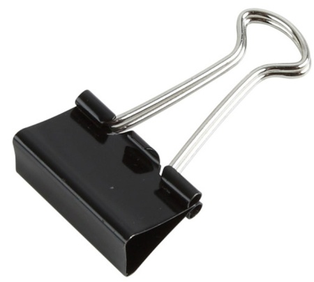 Зажимы для бумаг Comix B3610, 15 мм. (коробка 12 зажимов)