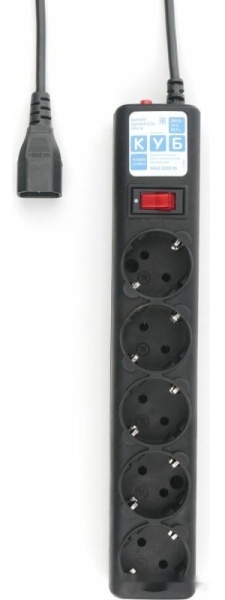 Сетевой фильтр Power Cube SPG5-B2 Black (5 розеток C14, 1.9 метра)