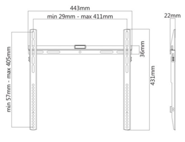 Кронштейн Brateck LP43-44