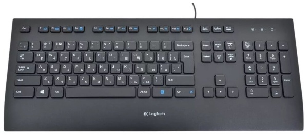 Клавиатура Logitech Corded Keyboard K280e Black, 920-005215