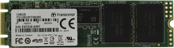 Диск SSD M.2 SATA 128GB Transcend 830S, TS128GMTS830S