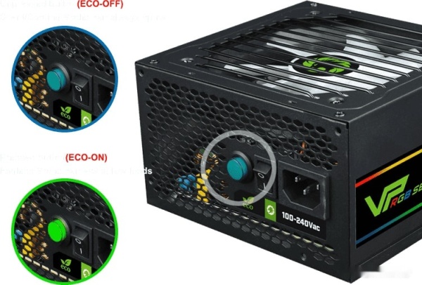 Блок питания GameMax VP-600-RGB-M Bronze, 213105500020