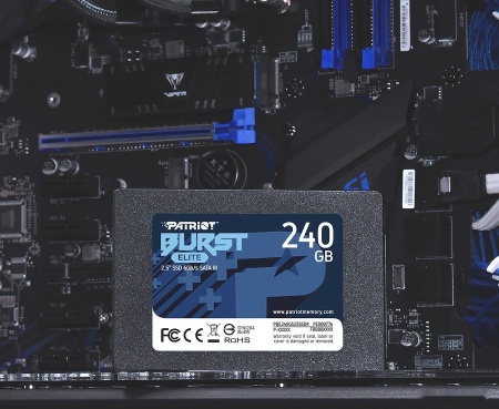 Диск SSD 2.5" 240Gb Patriot Burst Elite, PBE240GS25SSDR