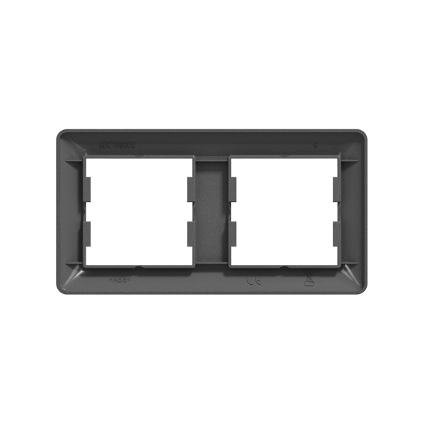 Рамка Schneider Electric EPH5805271 Asfora EM 2 постовая антрацит