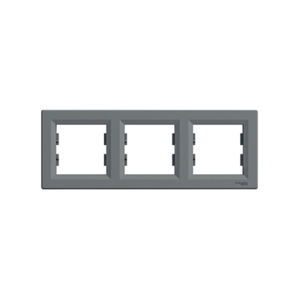 Рамка Schneider Electric EPH5800362 Asfora 3 постовая сталь