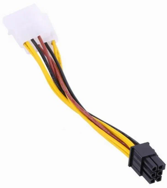 Адаптер для питания видеокарты Molex - VGA 6-pin