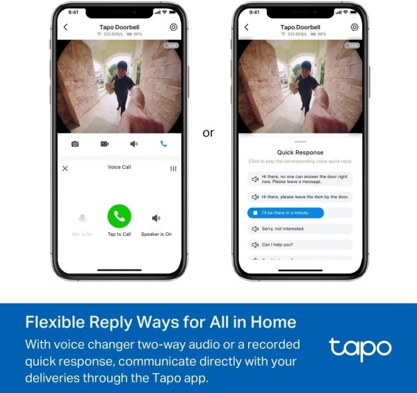 Умный дверной глазок TP-Link Tapo D235 5MP (2K)