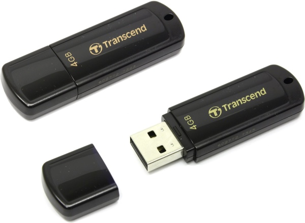 USB Flash drive 4GB 2.0 Transcend TS4GJF350 черный