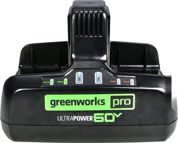 Зарядное устройство для двух аккумуляторов Greenworks G60DC10 60V 10А, 2954407